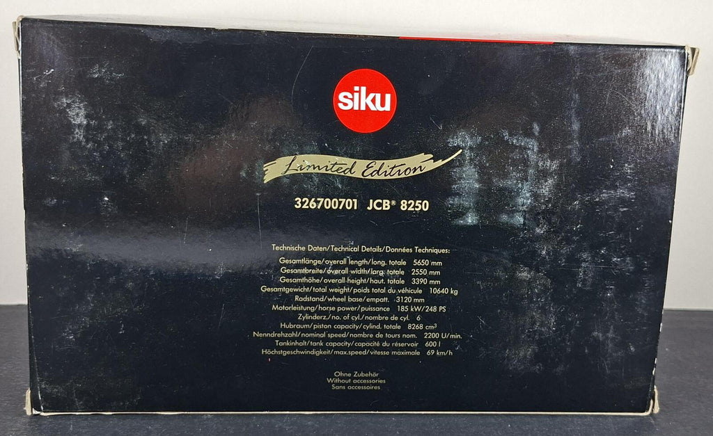 Boxed Siku Limited Edition JCB Fastrac 8250 - 326700701