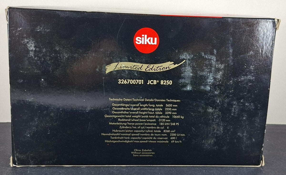 Boxed Siku Limited Edition JCB Fastrac 8250 - 326700701
