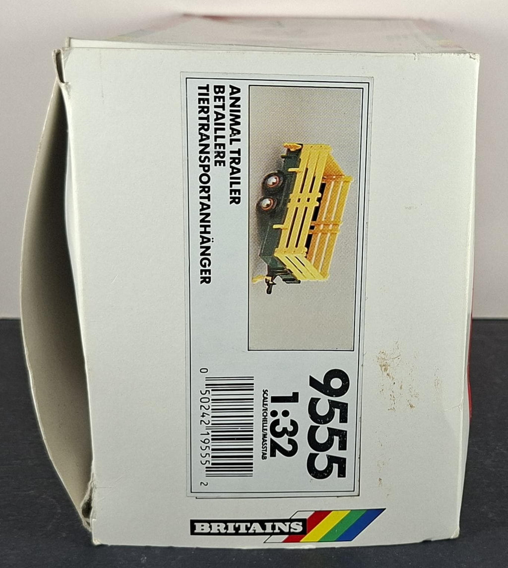 Boxed Britains Blue Salop MT50 Animal Trailer - 9555