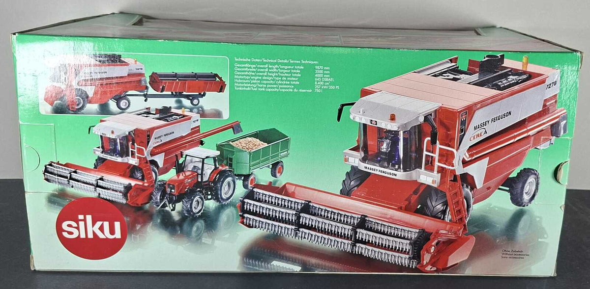 Boxed Siku Massey Ferguson 7278 Combine Harvester - 4251