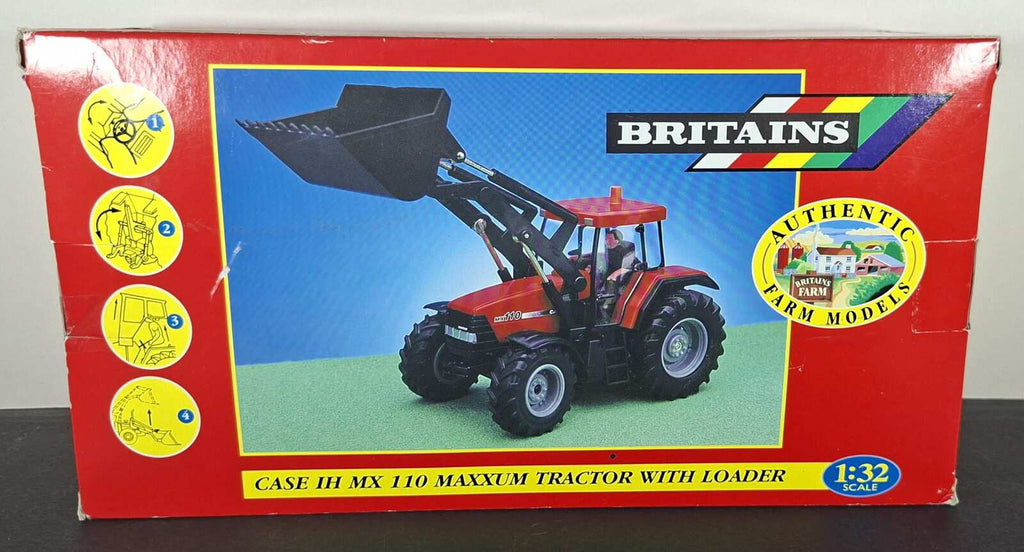 Boxed Britains Case IH MX 110 Maxxum Tractor With Loader - 00228
