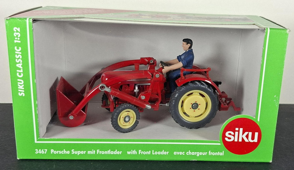 Boxed Siku Porsche Super Diesel Tractor With Front Loader - 3467