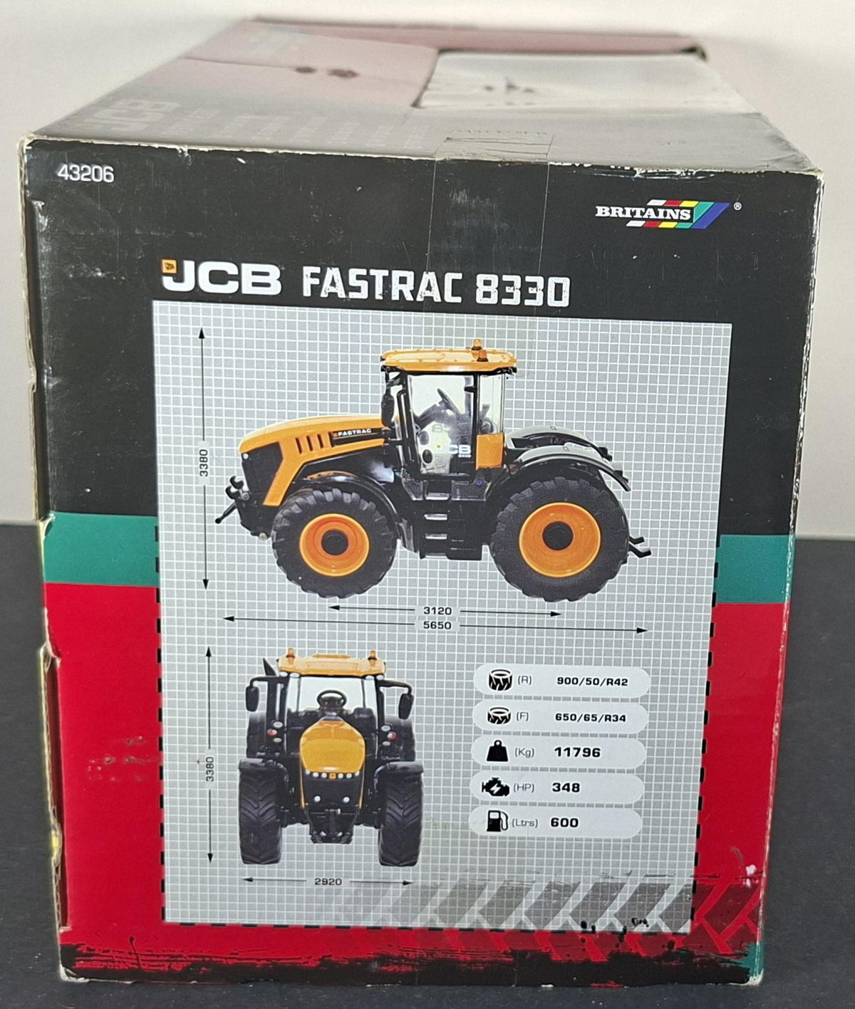 Boxed Britains JCB Fastrac 8330 - 43206