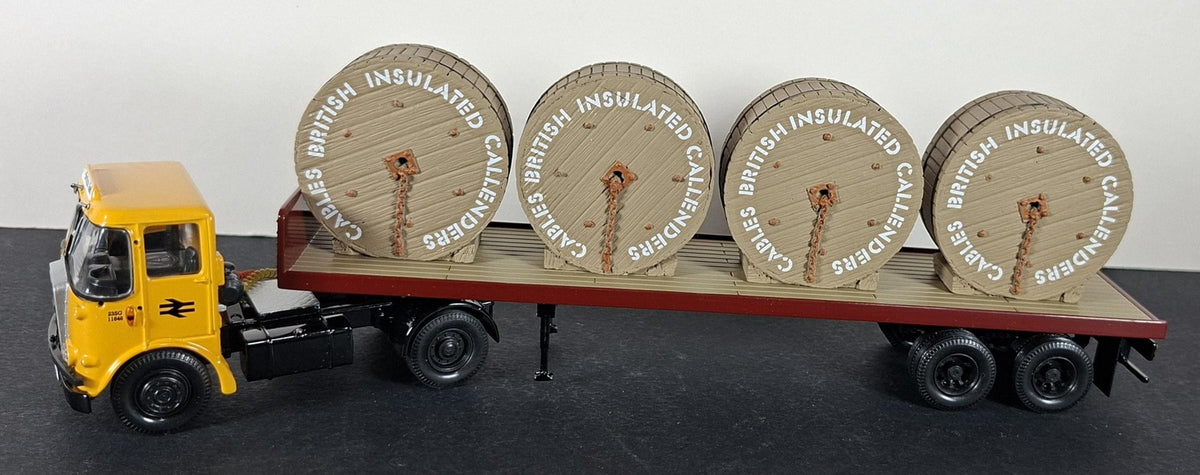 Boxed Corgi British Rail Atkinson Borderer Flatbed Trailer & Reels - CC12512