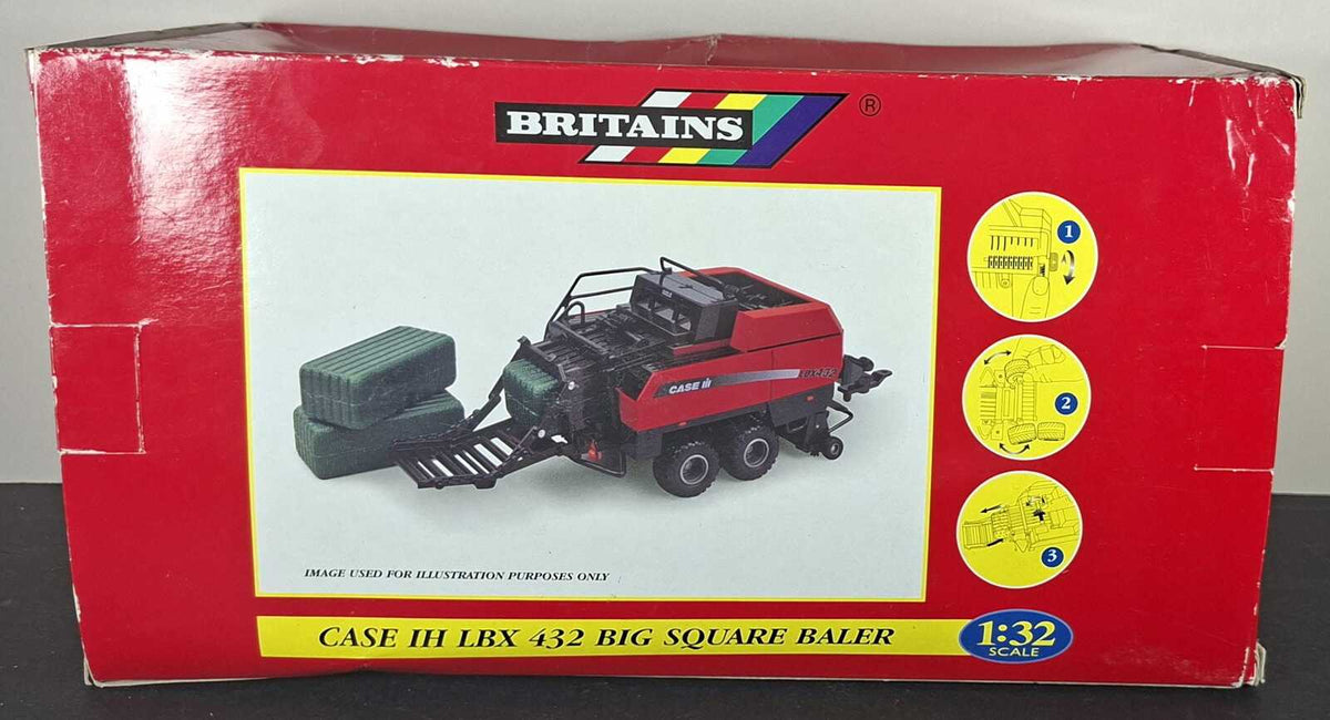Boxed Britains Case IH LBX 432 Big Square Baler - 40850
