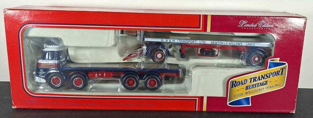 Boxed Corgi H, B & H Ltd Newton-Le-Willows Leyland (Lad) Octopus With Drawbar Trailer - CC11609