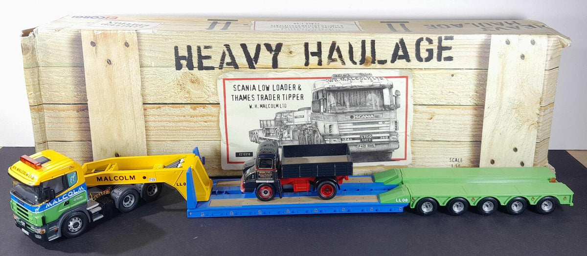 Boxed Corgi W.H Malcolm Ltd Scania Low Loader & Thames Trader Tipper - CC12210 (1282)*