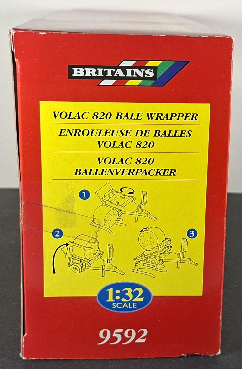 Boxed Britains Volac 820 Bale Wrapper - 9592