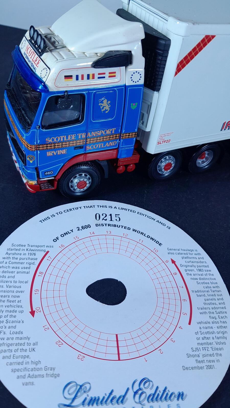 Boxed Corgi Scotlee Transport Volvo FH Globetrotter  Fridge Trailer CC12420 (33)