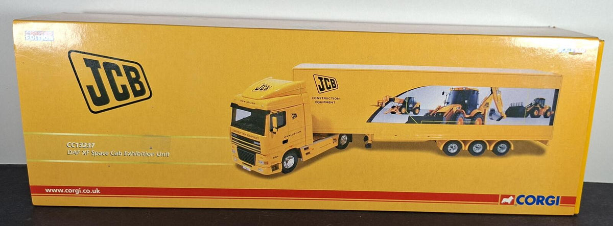 Boxed Corgi JCB DAF XF Space Cab Exhibition Unit - CC13237