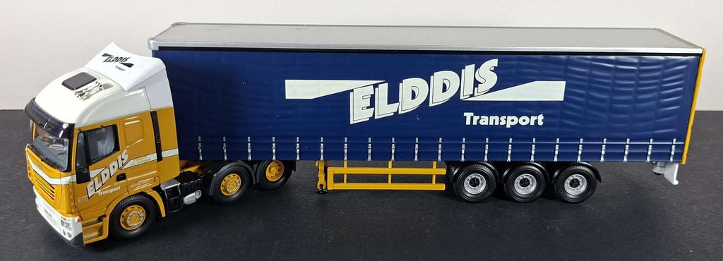 Boxed Corgi Elddis Transport Ltd Iveco Stralis Curtainside - CC15001
