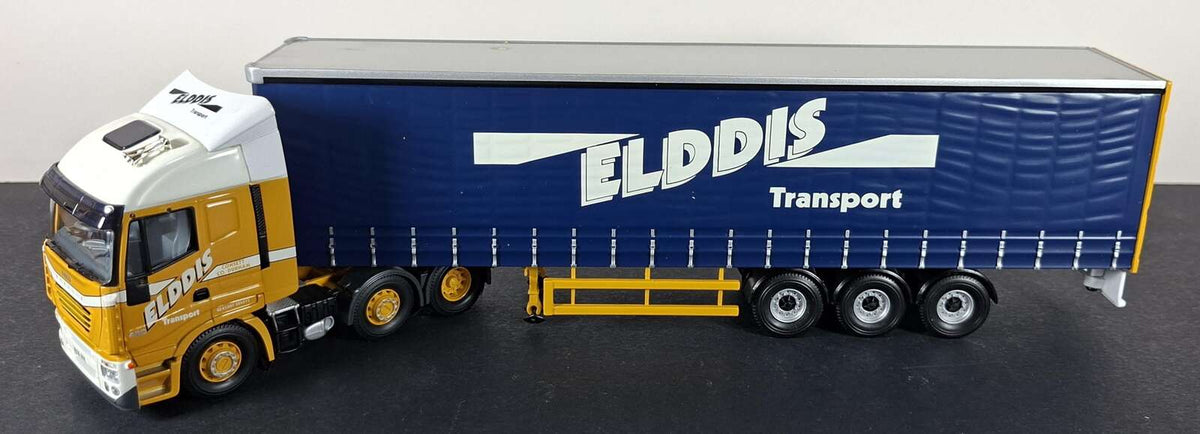 Boxed Corgi Elddis Transport Ltd Iveco Stralis Curtainside - CC15001