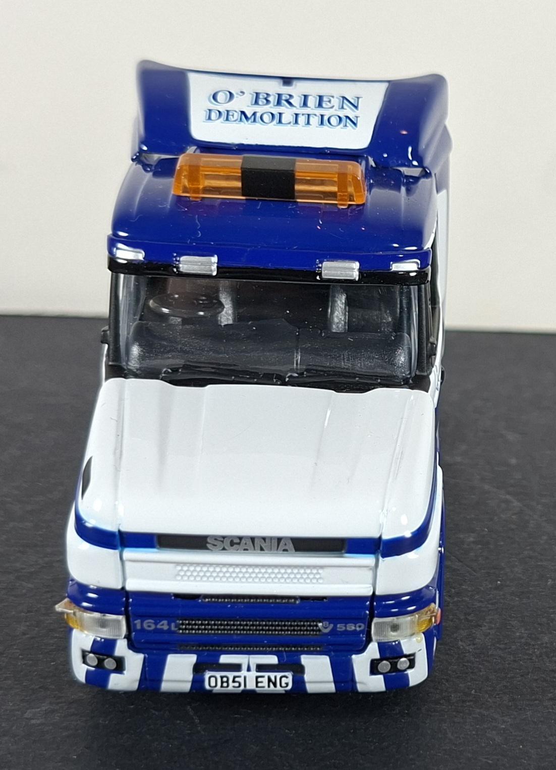 Boxed Corgi G O'Brien & Sons Scania T Cab King Trailer With Tower Crane - CC12818