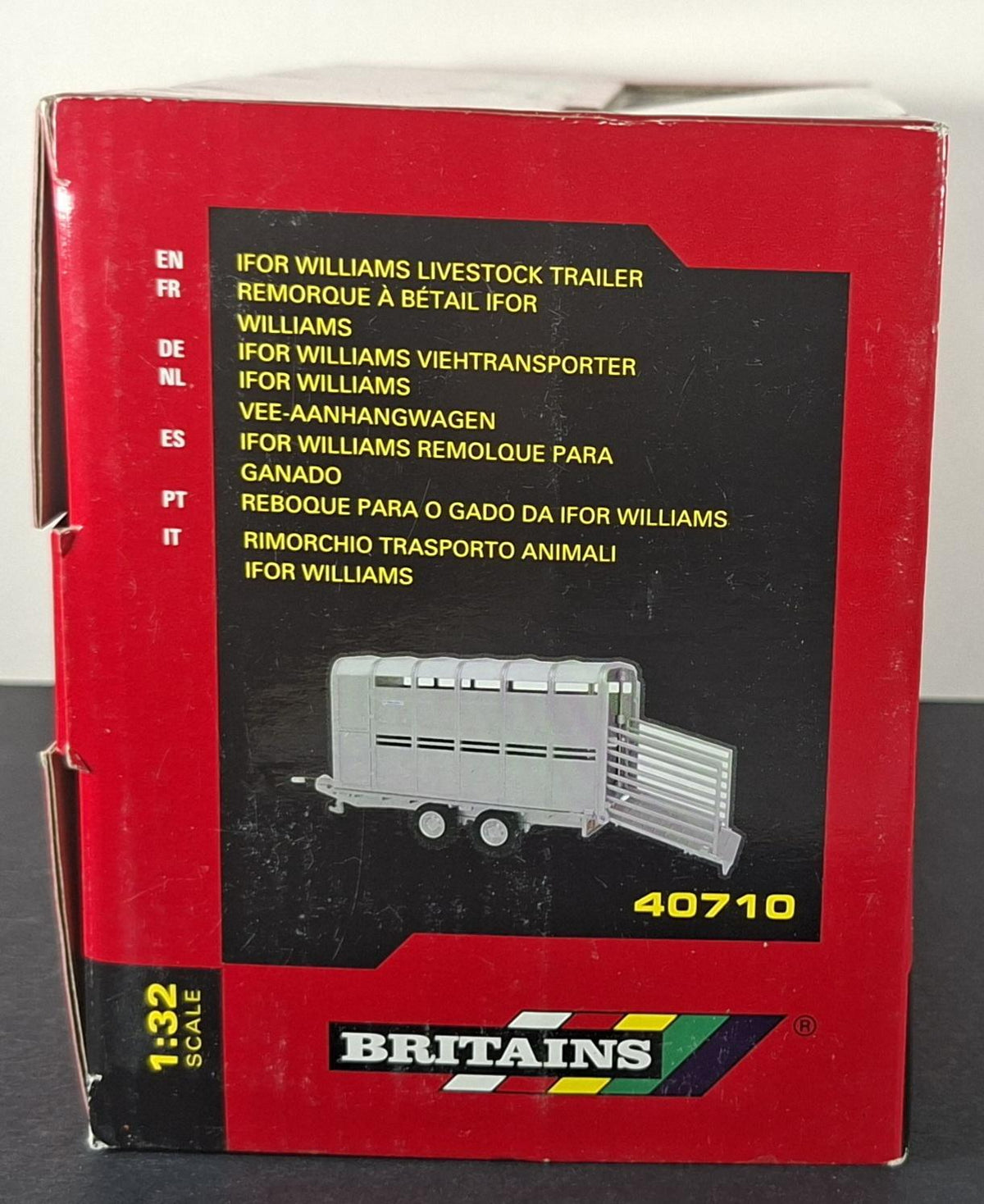 Boxed Britains Ifor Williams Livestock Trailer - 40710