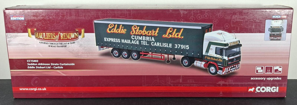 Boxed Corgi Eddie Stobart Ltd Seddon Atkinson Strato Curtainside - CC15403
