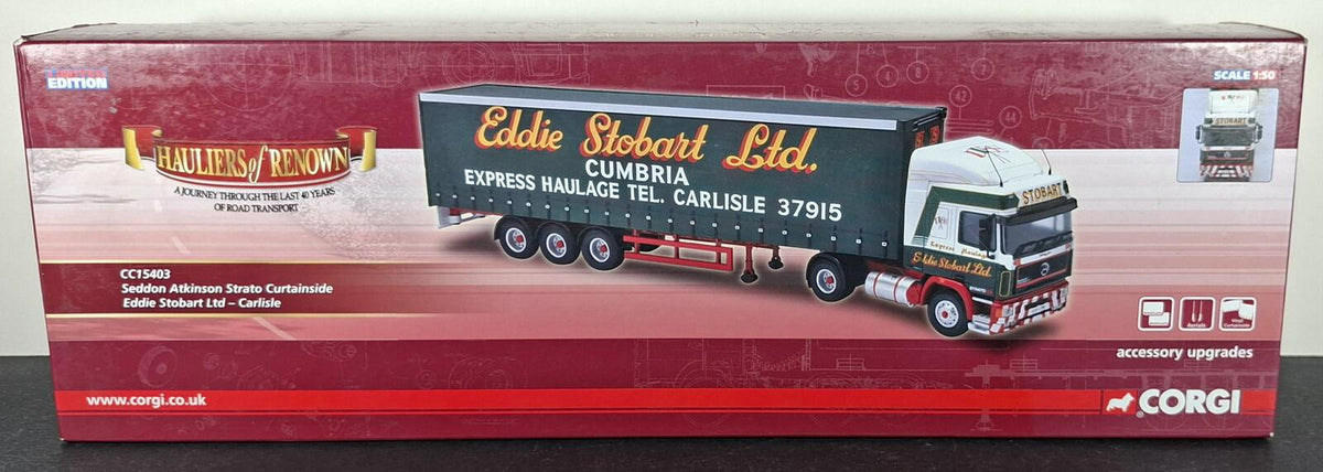 Boxed Corgi Eddie Stobart Ltd Seddon Atkinson Strato Curtainside - CC15403