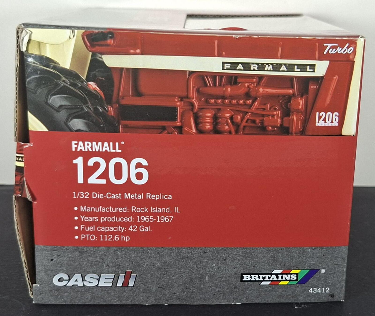 Boxed Britains Case IH Farmall 1206 Tractor - 43412