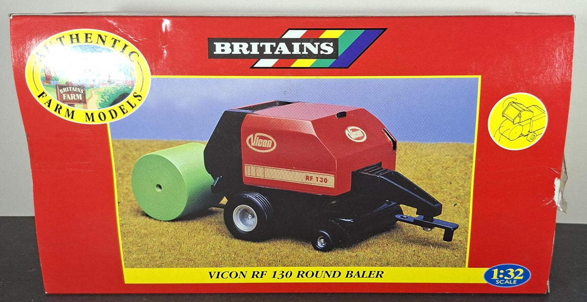 Boxed Britains Vicon RF 130 Round Baler - 00051
