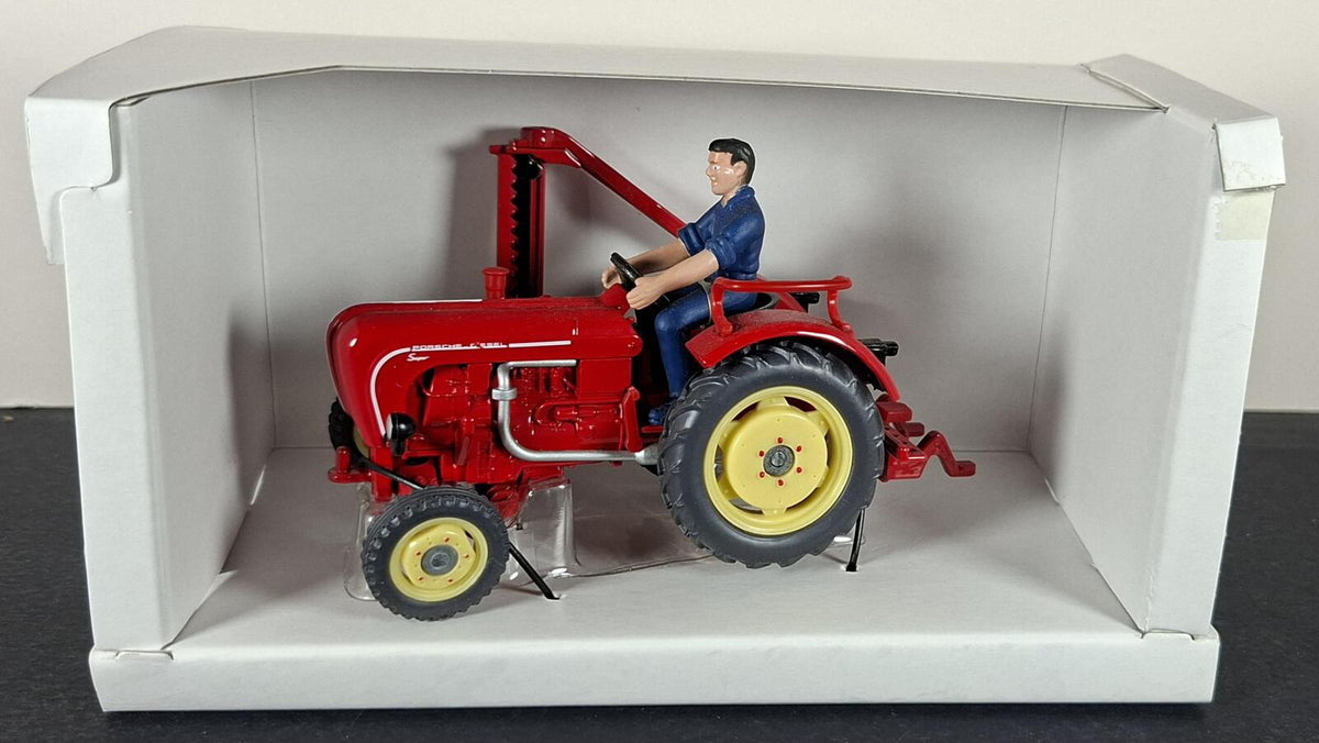 Boxed Siku Porsche Super Diesel Tractor With Side Cutter - 3468