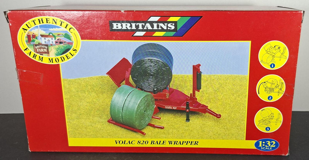 Boxed Britains Volac 820 Bale Wrapper - 9592