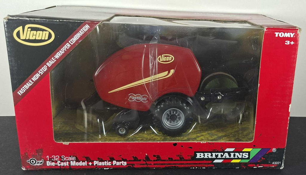 Boxed Britains Vicon Fastbale Non Stop Bale Wrapper Combination - 43221