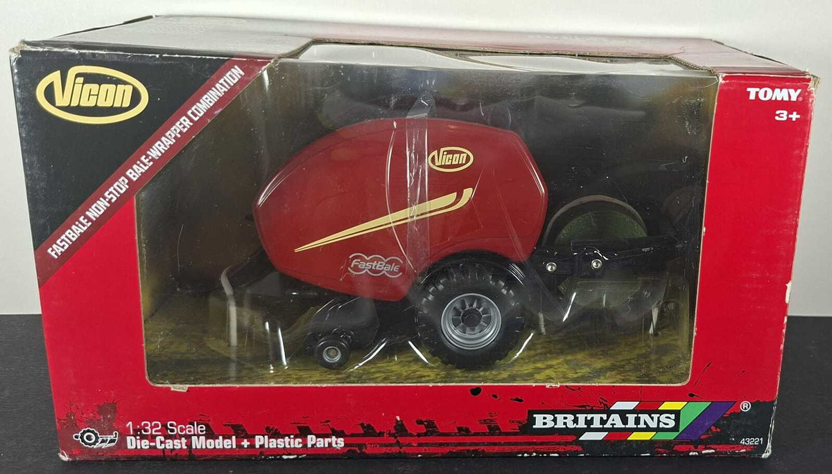 Boxed Britains Vicon Fastbale Non Stop Bale Wrapper Combination - 43221