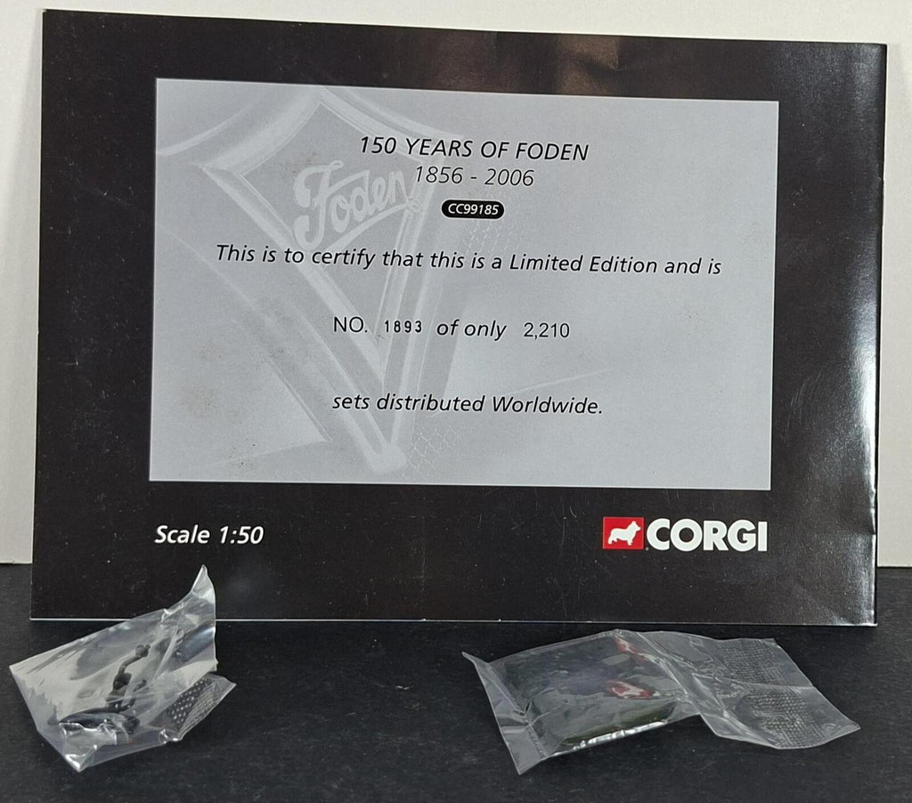Boxed Corgi 150 Years Of Foden 1856 - 2006 Set - CC99185