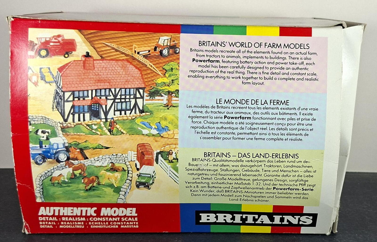 Boxed Britains Blue Salop MT50 Animal Trailer - 9555