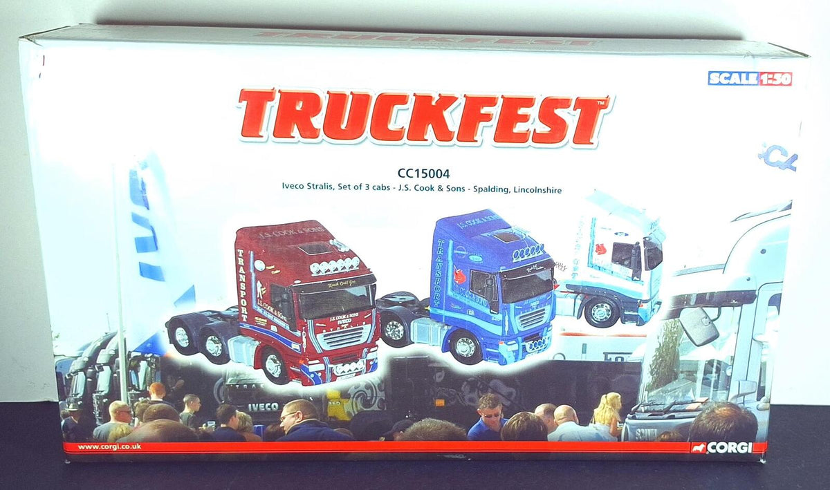 Boxed Corgi J.S Cook & Sons Iveco Stralis Set Of 3 Cabs - CC15004 (70)*