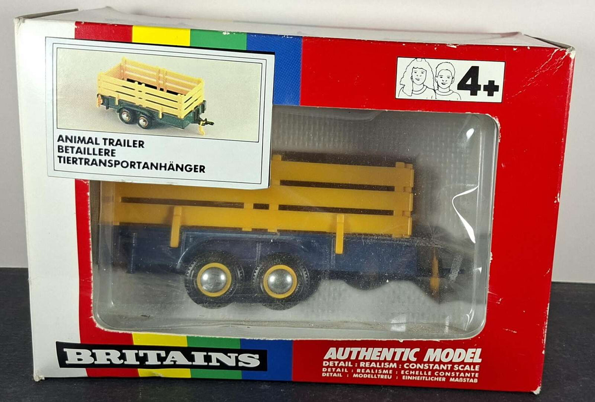 Boxed Britains Blue Salop MT50 Animal Trailer - 9555