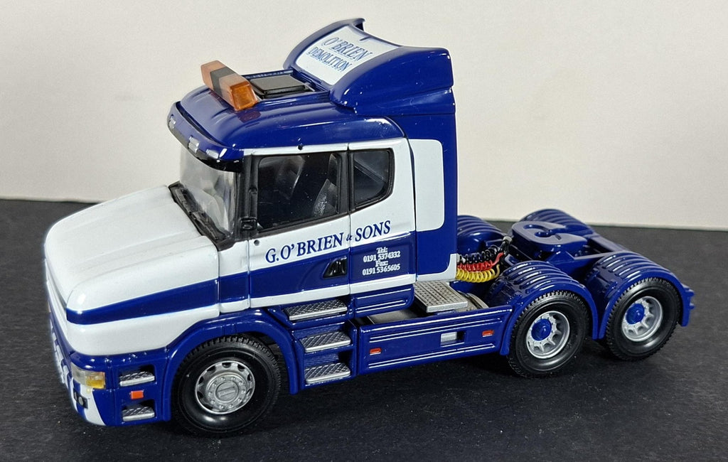 Boxed Corgi G O'Brien & Sons Scania T Cab King Trailer With Tower Crane - CC12818