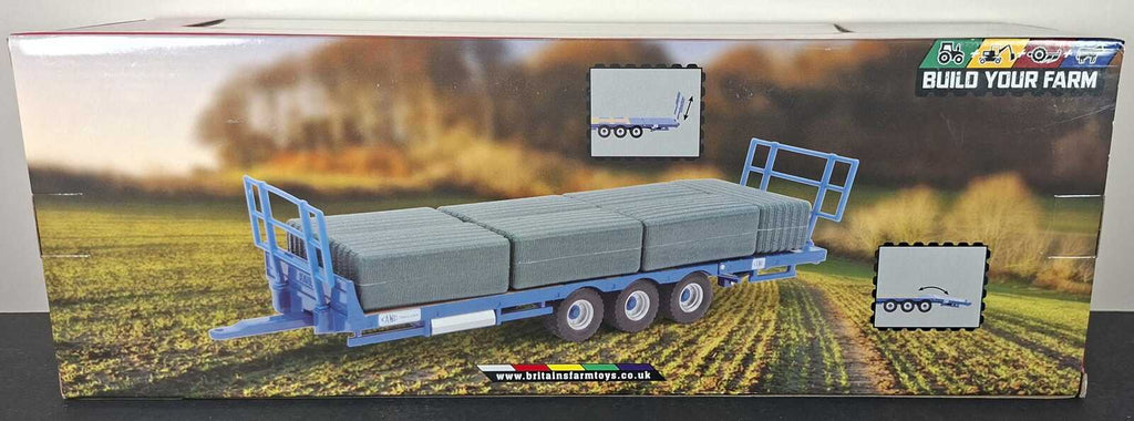 Boxed Britains Kane Bale Trailer Play Set - 43218