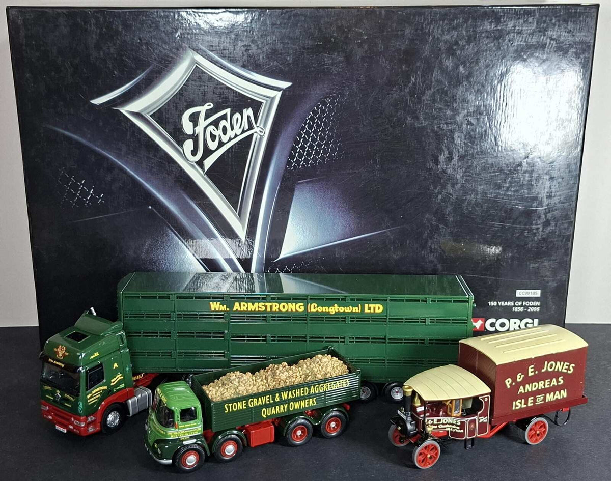 Boxed Corgi 150 Years Of Foden 1856 - 2006 Set - CC99185
