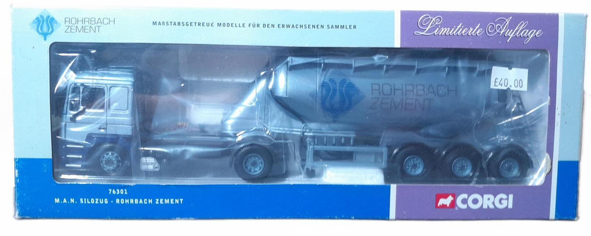 Boxed Corgi Rohrbach Zement M.A.N Silozug - 76301 (27)